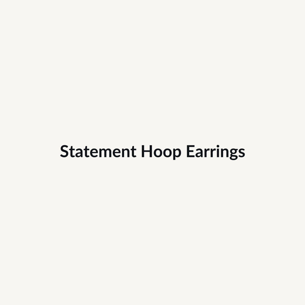 Pack of twelve mixed statement hoop earrings