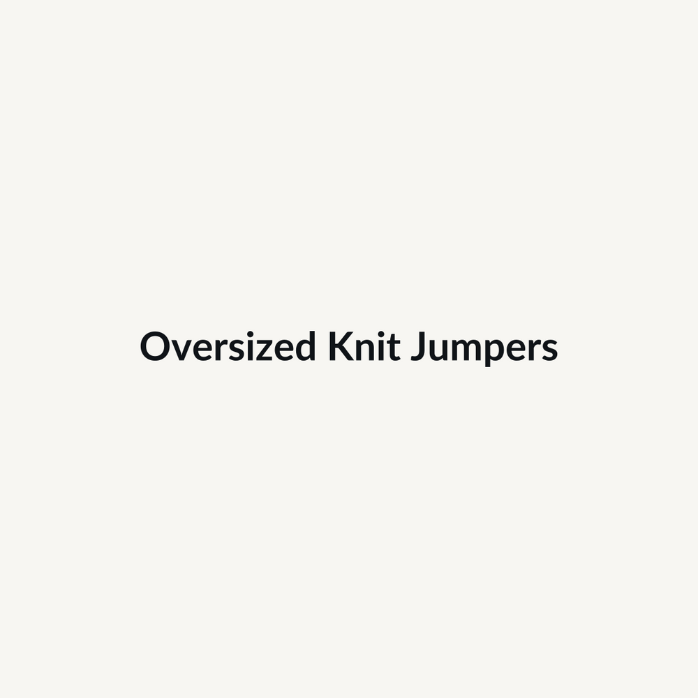 Pack of eight oversized knit jumpers in mixed sizes